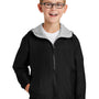 Port Authority Youth Team Wind & Water Resistant Full Zip Hooded Jacket - Black