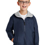 Port Authority Youth Team Wind & Water Resistant Full Zip Hooded Jacket - Bright Navy Blue