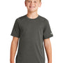 New Era Youth Series Performance Jersey Moisture Wicking Short Sleeve Crewneck T-Shirt - Graphite Grey