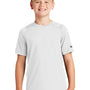 New Era Youth Series Performance Jersey Moisture Wicking Short Sleeve Crewneck T-Shirt - White - Closeout