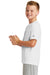 New Era YNEA200 Youth Series Performance Jersey Moisture Wicking Short Sleeve Crewneck T-Shirt White Side