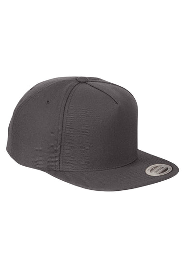 Yupoong YP5089 Mens Adjustable Hat Dark Grey Front