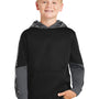 Sport-Tek Youth Sport-Wick Mineral Freeze Moisture Wicking Fleece Hooded Sweatshirt Hoodie - Black