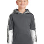 Sport-Tek Youth Sport-Wick Mineral Freeze Moisture Wicking Fleece Hooded Sweatshirt Hoodie - Dark Smoke Grey