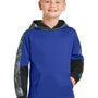 Sport-Tek Youth Sport-Wick Mineral Freeze Moisture Wicking Fleece Hooded Sweatshirt Hoodie - True Royal Blue