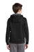 Sport-Tek YST235 Youth Sport-Wick Moisture Wicking Fleece Hooded Sweatshirt Hoodie Black/Grey Back