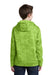 Sport-Tek YST240 Youth Sport-Wick CamoHex Moisture Wicking Fleece Hooded Sweatshirt Hoodie Lime Green Back