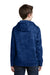 Sport-Tek YST240 Youth Sport-Wick CamoHex Moisture Wicking Fleece Hooded Sweatshirt Hoodie Royal Blue Back