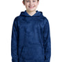 Sport-Tek Youth Sport-Wick CamoHex Moisture Wicking Fleece Hooded Sweatshirt Hoodie - True Royal Blue