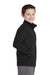 Sport-Tek YST241 Youth Sport-Wick Moisture Wicking Fleece Full Zip Sweatshirt Black Side