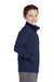 Sport-Tek YST241 Youth Sport-Wick Moisture Wicking Fleece Full Zip Sweatshirt Navy Blue Side