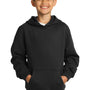 Sport-Tek Youth Shrink Resistant Fleece Hooded Sweatshirt Hoodie - Black