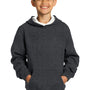 Sport-Tek Youth Shrink Resistant Fleece Hooded Sweatshirt Hoodie - Heather Graphite Grey