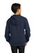 Sport-Tek YST254 Youth Fleece Hooded Sweatshirt Hoodie Navy Blue Back