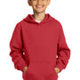 Sport-Tek Youth Shrink Resistant Fleece Hooded Sweatshirt Hoodie - True Red