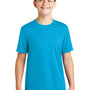 Sport-Tek Youth Tough Moisture Wicking Short Sleeve Crewneck T-Shirt - Atomic Blue - Closeout