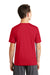 Sport-Tek YST320 Youth Tough Moisture Wicking Short Sleeve Crewneck T-Shirt Red Back