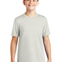 Sport-Tek Youth Tough Moisture Wicking Short Sleeve Crewneck T-Shirt - Silver Grey - Closeout
