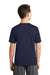 Sport-Tek YST320 Youth Tough Moisture Wicking Short Sleeve Crewneck T-Shirt Navy Blue Back