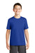 Sport-Tek YST320 Youth Tough Moisture Wicking Short Sleeve Crewneck T-Shirt Royal Blue Front