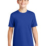 Sport-Tek Youth Tough Moisture Wicking Short Sleeve Crewneck T-Shirt - True Royal Blue - Closeout