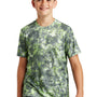 Sport-Tek Youth Mineral Freeze Moisture Wicking Short Sleeve Crewneck T-Shirt - Lime Shock Green - Closeout