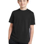 Sport-Tek Youth RacerMesh Moisture Wicking Short Sleeve Crewneck T-Shirt - Black