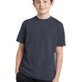 Sport-Tek Youth RacerMesh Moisture Wicking Short Sleeve Crewneck T-Shirt - Graphite Grey