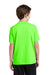 Sport-Tek YST340 Youth RacerMesh Moisture Wicking Short Sleeve Crewneck T-Shirt Neon Green Back