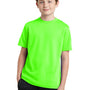 Sport-Tek Youth RacerMesh Moisture Wicking Short Sleeve Crewneck T-Shirt - Neon Green