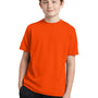 Sport-Tek Youth RacerMesh Moisture Wicking Short Sleeve Crewneck T-Shirt - Neon Orange