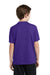 Sport-Tek YST340 Youth RacerMesh Moisture Wicking Short Sleeve Crewneck T-Shirt Purple Back
