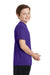 Sport-Tek YST340 Youth RacerMesh Moisture Wicking Short Sleeve Crewneck T-Shirt Purple Side