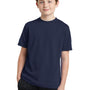 Sport-Tek Youth RacerMesh Moisture Wicking Short Sleeve Crewneck T-Shirt - True Navy Blue