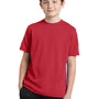 Sport-Tek Youth RacerMesh Moisture Wicking Short Sleeve Crewneck T-Shirt - True Red