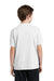 Sport-Tek YST340 Youth RacerMesh Moisture Wicking Short Sleeve Crewneck T-Shirt White Back