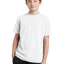 Sport-Tek Youth RacerMesh Moisture Wicking Short Sleeve Crewneck T-Shirt - White