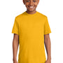 Sport-Tek Youth Competitor Moisture Wicking Short Sleeve Crewneck T-Shirt - Gold