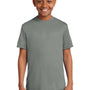 Sport-Tek Youth Competitor Moisture Wicking Short Sleeve Crewneck T-Shirt - Concrete Grey