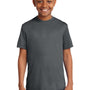 Sport-Tek Youth Competitor Moisture Wicking Short Sleeve Crewneck T-Shirt - Iron Grey