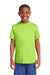 Sport-Tek YST350 Youth Competitor Moisture Wicking Short Sleeve Crewneck T-Shirt Lime Green Front