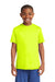 Sport-Tek YST350 Youth Competitor Moisture Wicking Short Sleeve Crewneck T-Shirt Neon Yellow Front
