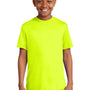 Sport-Tek Youth Competitor Moisture Wicking Short Sleeve Crewneck T-Shirt - Neon Yellow