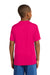 Sport-Tek YST350 Youth Competitor Moisture Wicking Short Sleeve Crewneck T-Shirt Fuchsia Pink Back