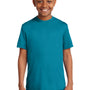 Sport-Tek Youth Competitor Moisture Wicking Short Sleeve Crewneck T-Shirt - Tropic Blue