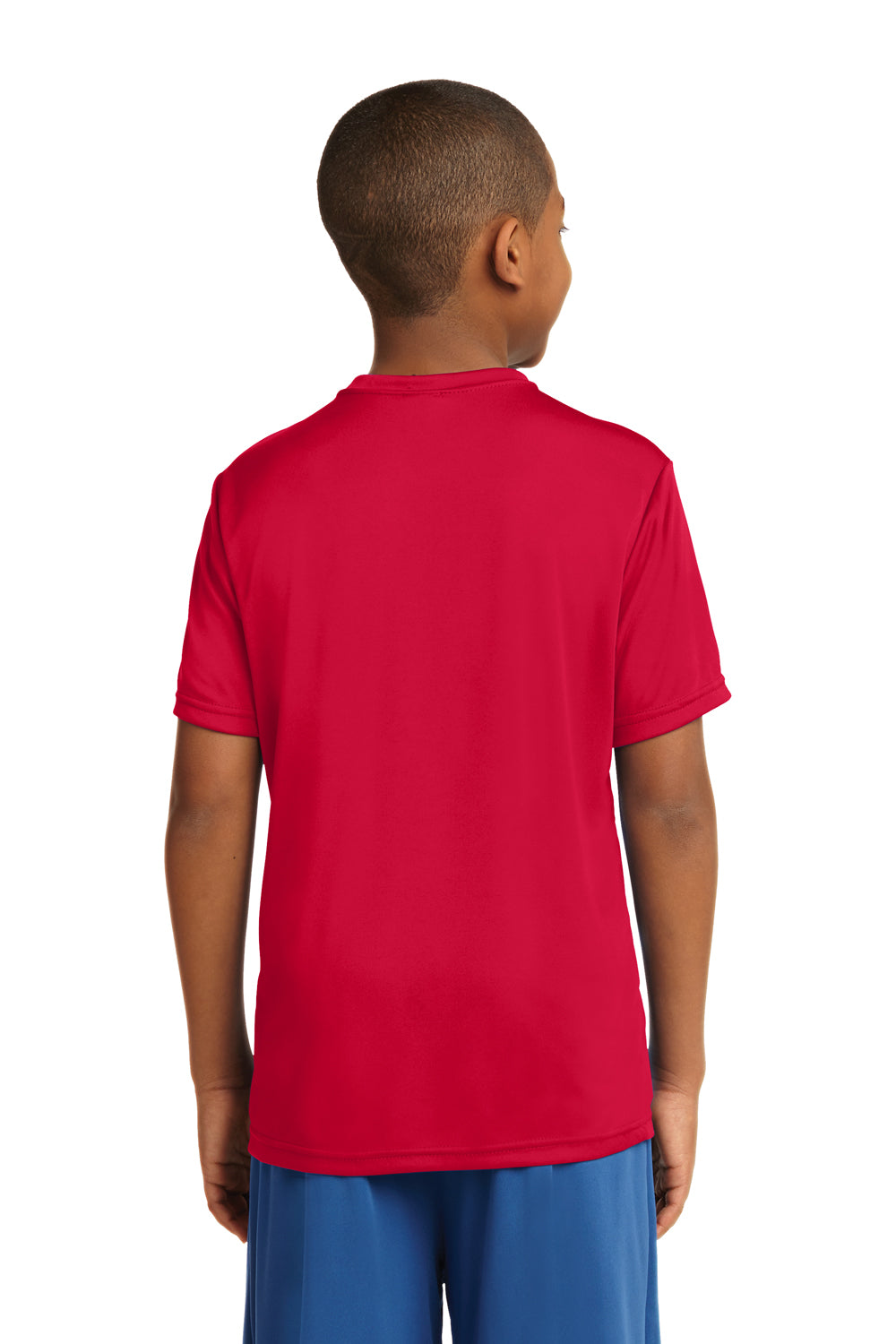 Sport-Tek YST350 Youth Competitor Moisture Wicking Short Sleeve Crewneck T-Shirt Red Back