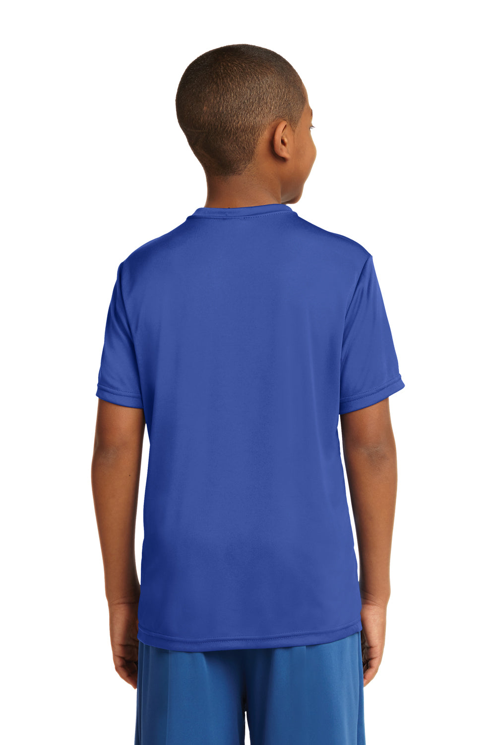Sport-Tek YST350 Youth Competitor Moisture Wicking Short Sleeve Crewneck T-Shirt Royal Blue Back