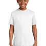 Sport-Tek Youth Competitor Moisture Wicking Short Sleeve Crewneck T-Shirt - White