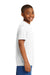 Sport-Tek YST350 Youth Competitor Moisture Wicking Short Sleeve Crewneck T-Shirt White Side
