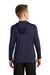 Sport-Tek YST358 Youth Competitor Moisture Wicking Long Sleeve Hooded T-Shirt Hoodie Navy Blue Back